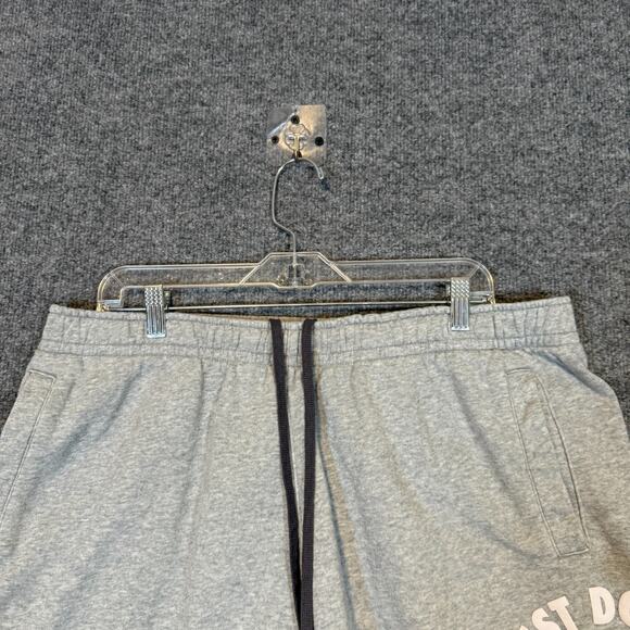 Nike Shorts Mens XL Gray Sweatshorts Just Do It Fleece Stretch Swoosh Casual - Picture 4 of 11
